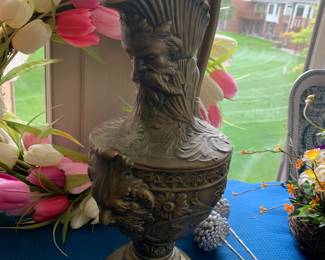 Handcrafted Old Man Winter Handmade Jug