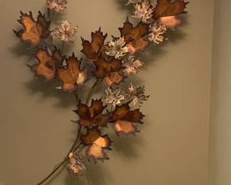 Curtis Jere c. 1971 Oak Leaf Metal Wall Sculpture