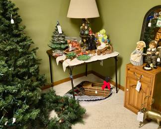 Ceramic Handpainted Fruit/Veg Topiary Lamp in Urn; Ceramic Christmas Tree; Garland; Christmas Tree; and much more!