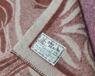Vintage Orr Health Wool Blanket