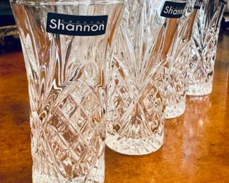 $30 Grodinger crystal vodka shot glasses, set of 6.