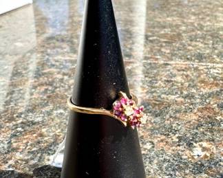 $200 Ruby and Diamond 10k ring.