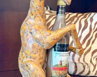 $30 - ADORABLE! Giraffe Wine Holder