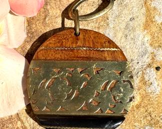 $14 Wood and metal necklace