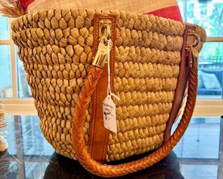 SOLD - Michael Kohrs tote/shoulder bag (as is- inside needs cleaning)