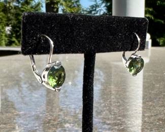 $80 LUA peridot silver earrings.