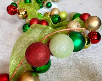 SOLD Modern Christmas garland. 2 avail