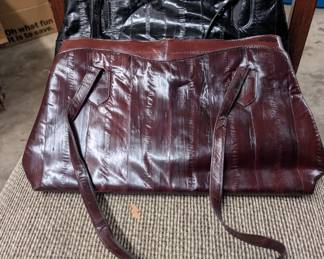 Two eel skin shoulder bags  - $30 each