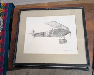 Autographed air craft art