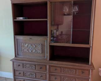 Wood China Cabinet . $150
