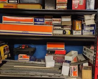 Multiple O-gauge Lionel, MTH -miscellaneous tracks and cars.  Prices vary