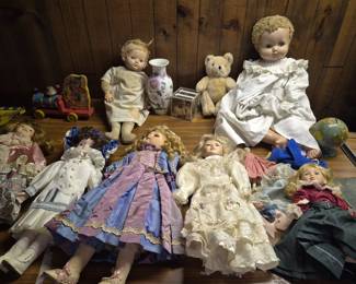 Antique and vintage dolls - some Effanbee