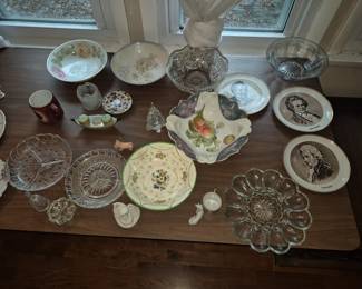fancy China, crystal, and glassware