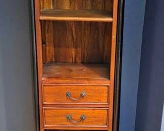 Narrow Cherry Tone Cabinet