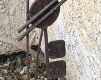 Modern Rusted Yard Stake