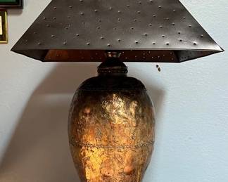 Metal Hieroglyph Lamp