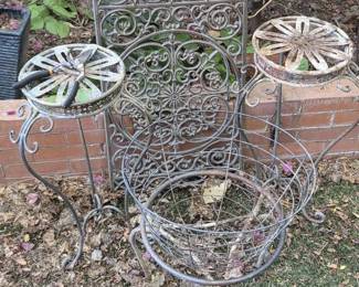 Variety Of Metal Patio Decor