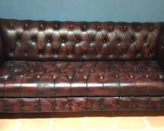 Tufted Leather Sofa