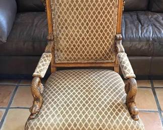 Antique Carved Arm Chair