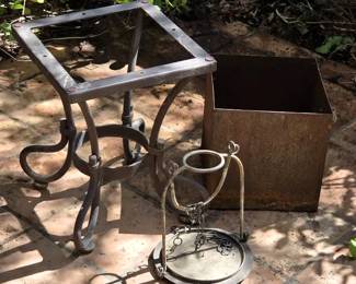 Metal Pot Stand Candle Holder