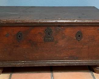 Vintage Wooden Trunk