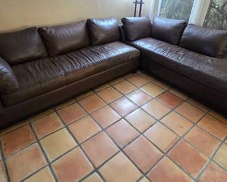 Leather Sectional