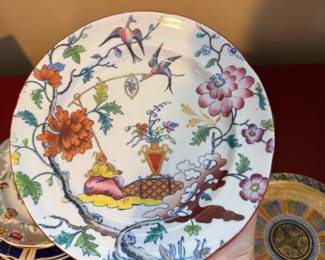 A variety of Staffordshire and ironstone including several lovely Mason’s pieces. 