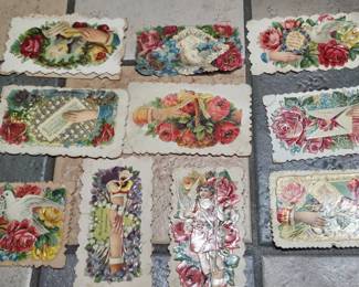 Victorian calling cards.  Just examples have more