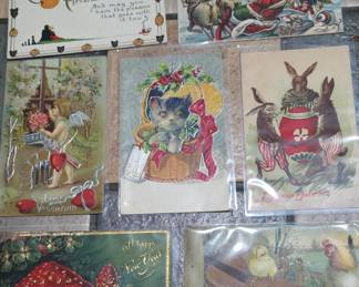 Postcards grabbed a few .   Halloween one 