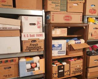 20 to 30 boxes of new yarn.