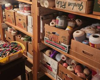 All this crochet string boxes of new.  If you love to sew 