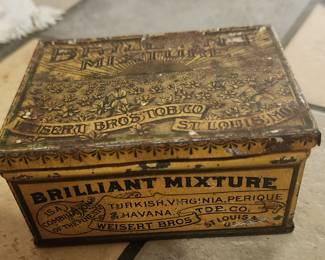Very old tobacco tin. 