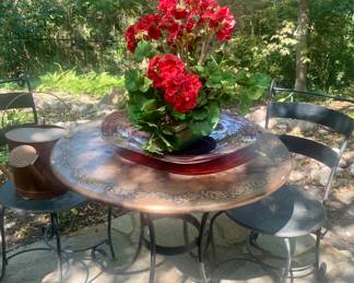 Metal bistro set