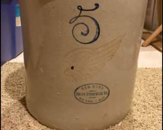 Redwing #5 gallon crock