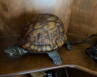 Vintage turtle lamp
