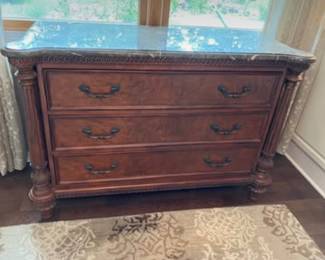 Marble top chest from Walter E Smith