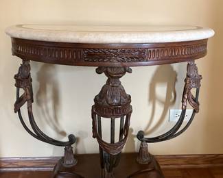 Half round stone top table from Walter E Smithe