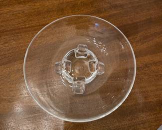 Stueben Glass footed bowl, signed (see next image)