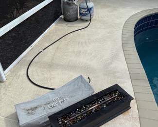 Ukiah Loom X 28" Steel Rectangular Propane Fire Pit
