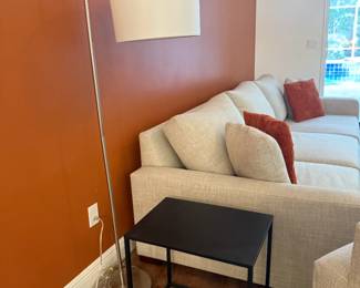 End table, floor lamp