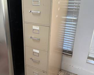 4-drawer metal filing cabinet
