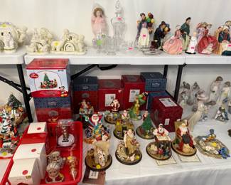Collectible Disney and Norman Rockwell figurines