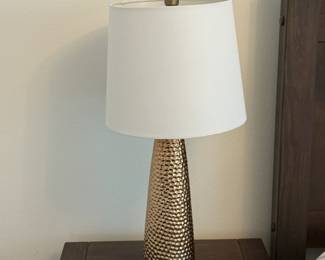 Pair of gold table lamps