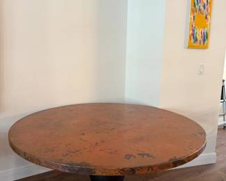 5' Copper top table 