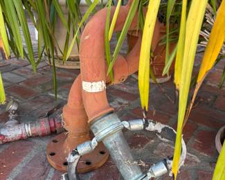 Antique fire hose