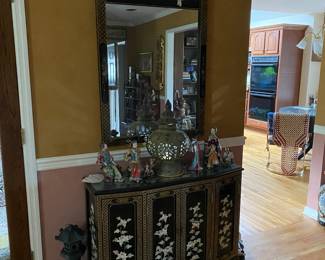 Lots of lacquered furniture.