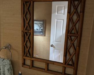 Bamboo Wall Mirror 