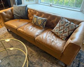 Cognac Essex Leather Sofa
