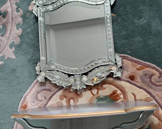 Ornate Mirror and shelf