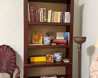 Bookshelf in bedroom